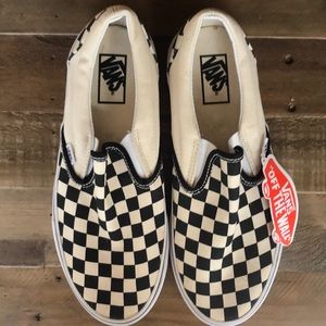 Vans checkerboard slip on